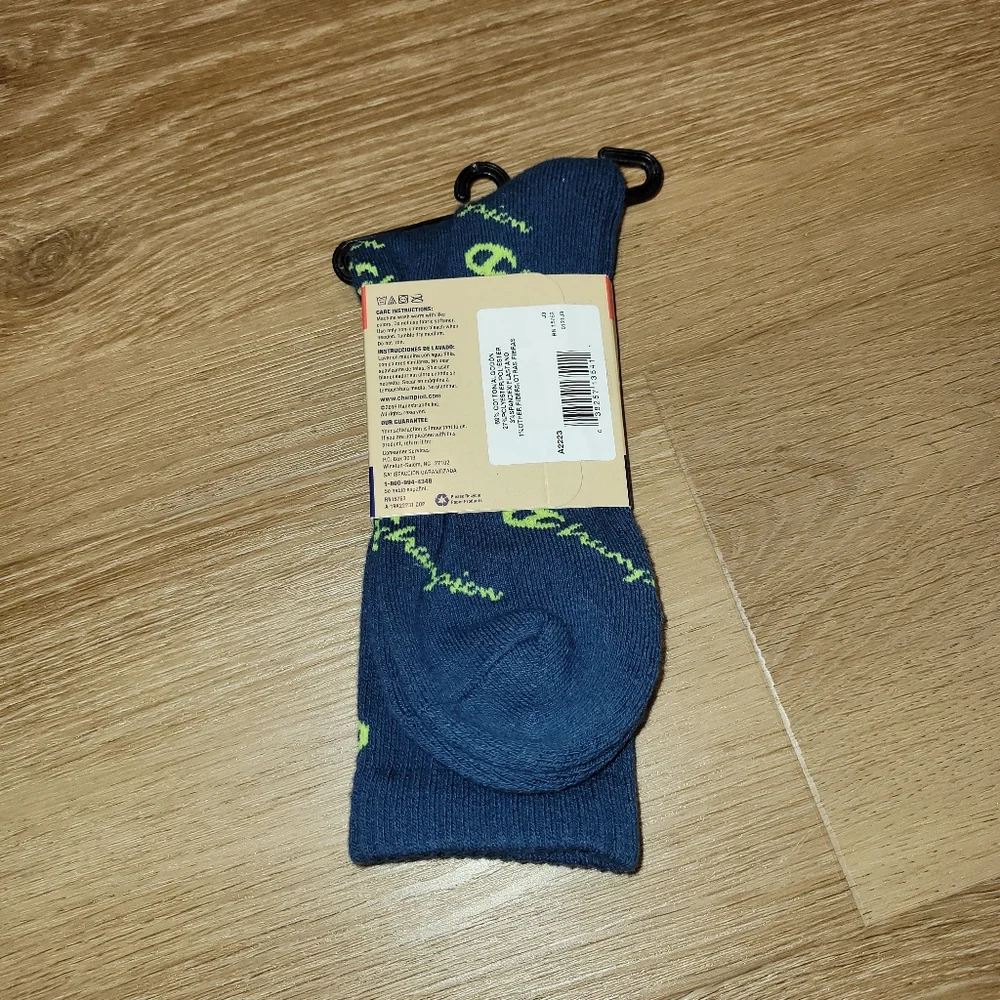 Champion Unisex C-Life Repeat C Crew All-Over Print Men’s Socks New